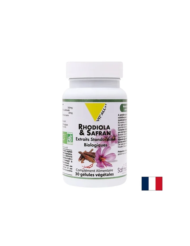 Родиола и шафран Vit’all+ - 30 капсули